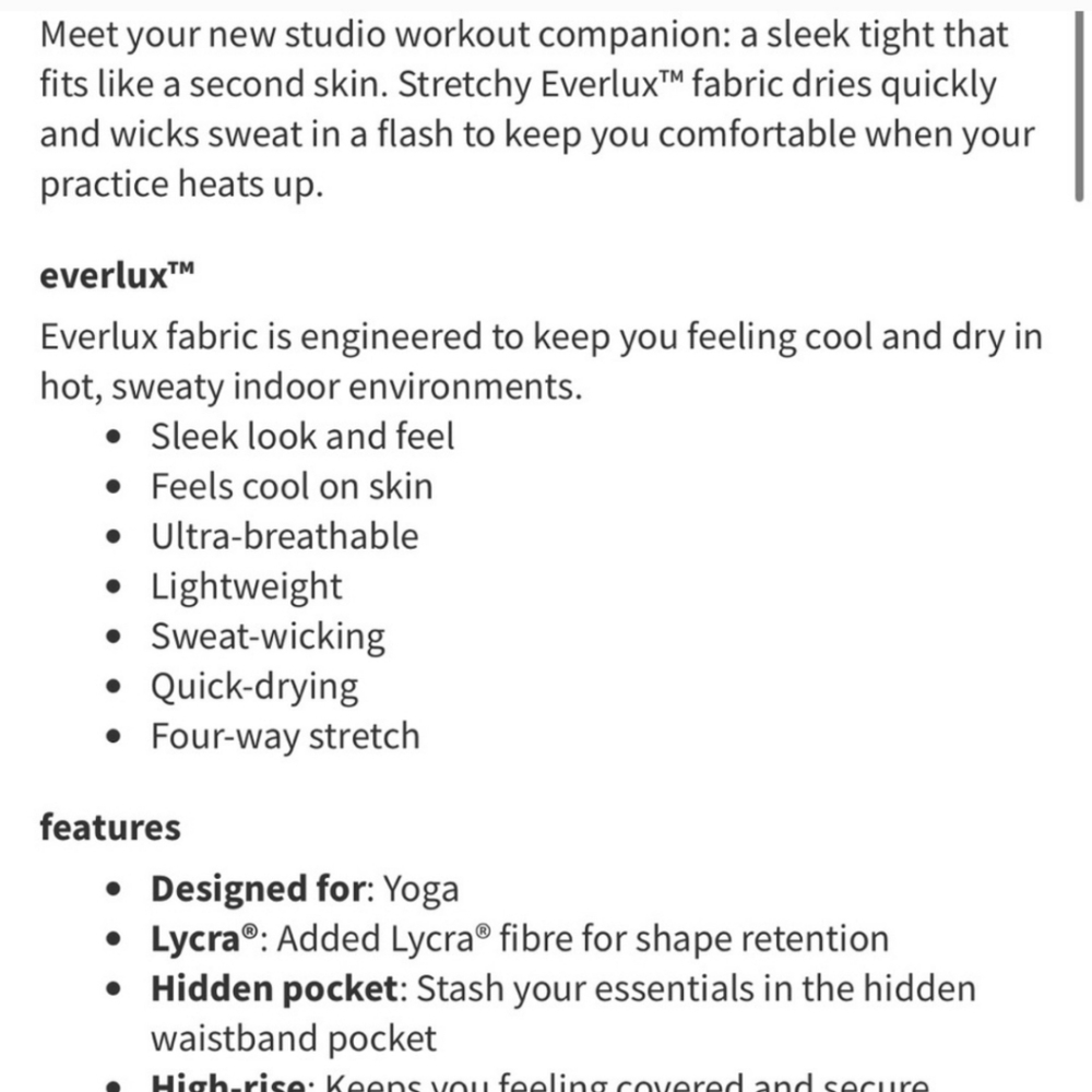 Lululemon In Movement 7/8 - Picture 4 of 4